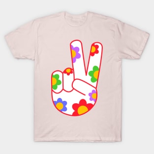 Floral Peace Sign T-Shirt